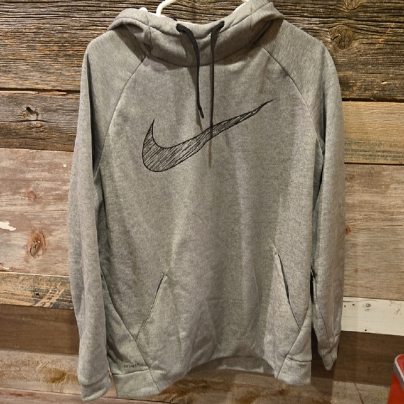 Nike Other - Nike Gray Hoodie with Sketch Swoosh